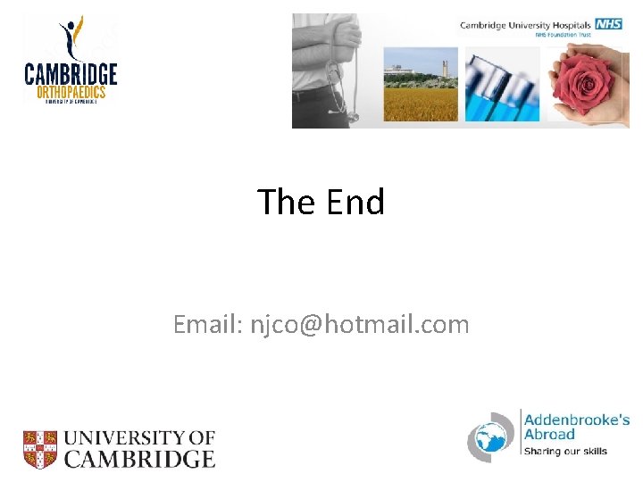 The End Email: njco@hotmail. com 
