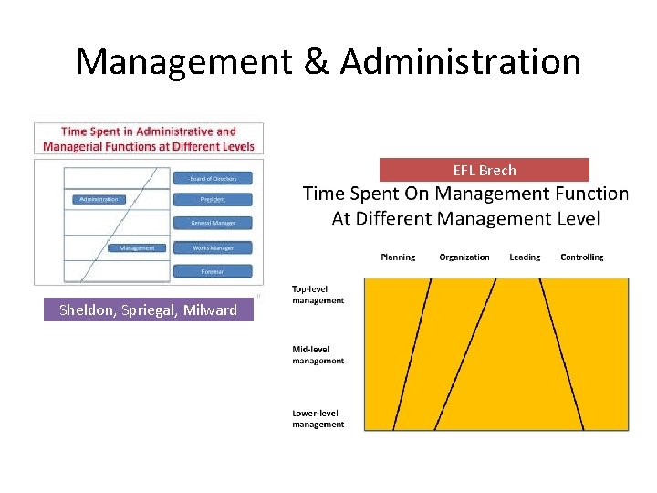 Management & Administration EFL Brech Sheldon, Spriegal, Milward 