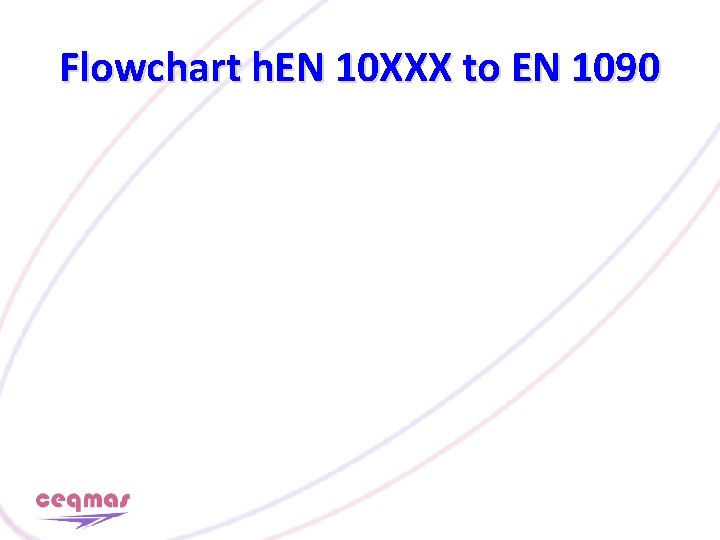 Flowchart h. EN 10 XXX to EN 1090 