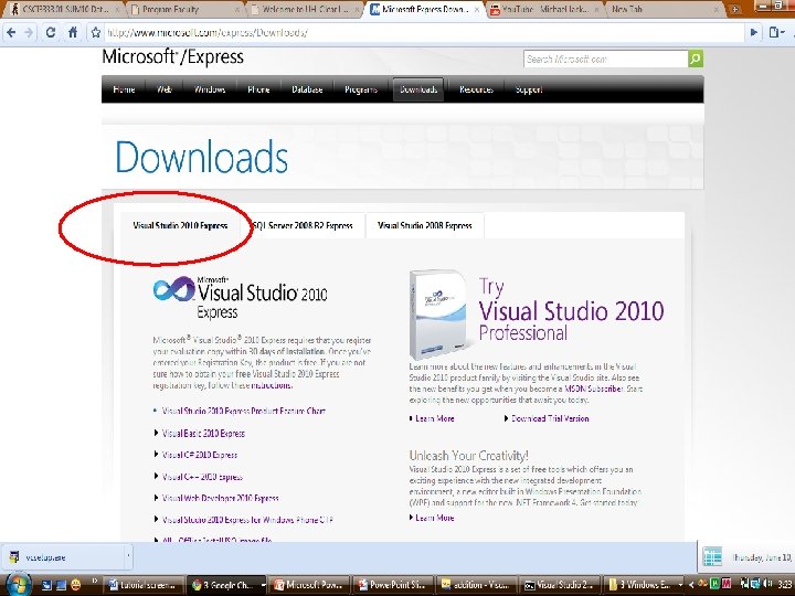 Tutorial On Visual Studio Express 10 Introduction Visual