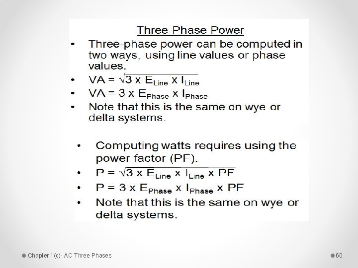 Chapter 1(c)- AC Three Phases 60 