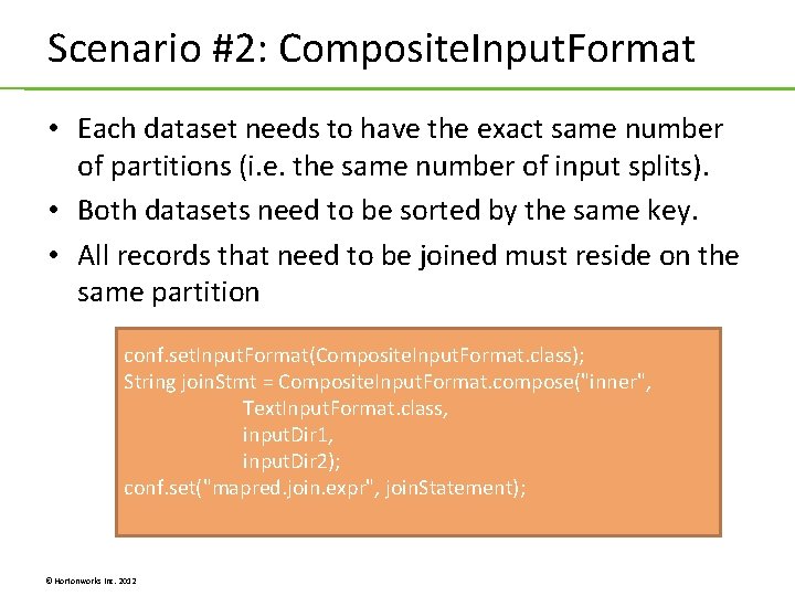 Scenario #2: Composite. Input. Format • Each dataset needs to have the exact same Scenario #2: Composite. Input. Format • Each dataset needs to have the exact same