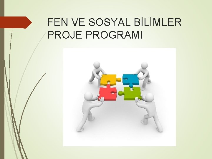 FEN VE SOSYAL BİLİMLER PROJE PROGRAMI 