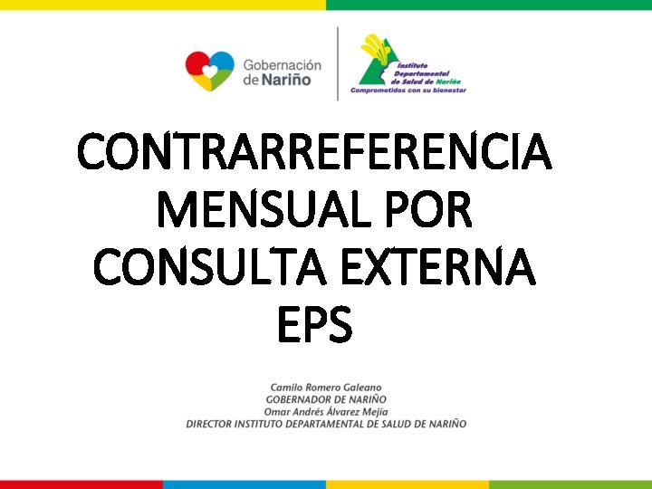 CONTRARREFERENCIA MENSUAL POR CONSULTA EXTERNA EPS 