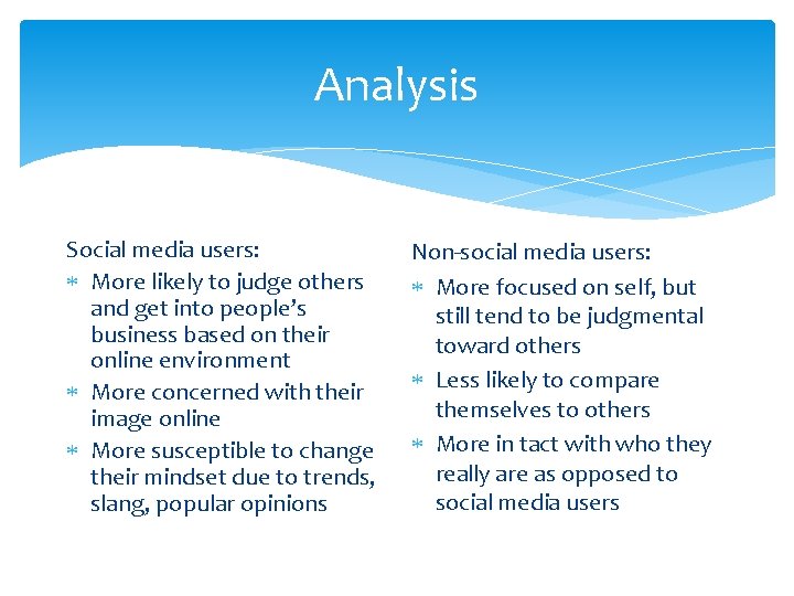Analysis Social media users: More likely to judge others and get into people’s business