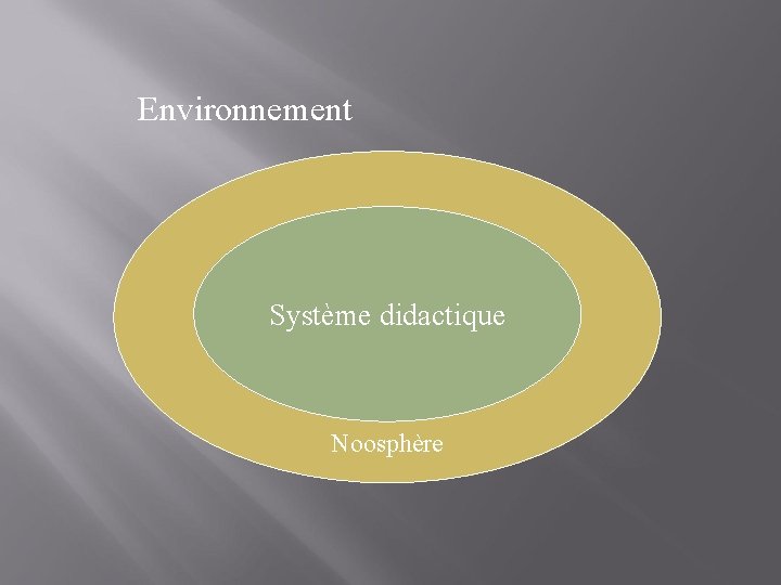 Environnement Système didactique Noosphère 