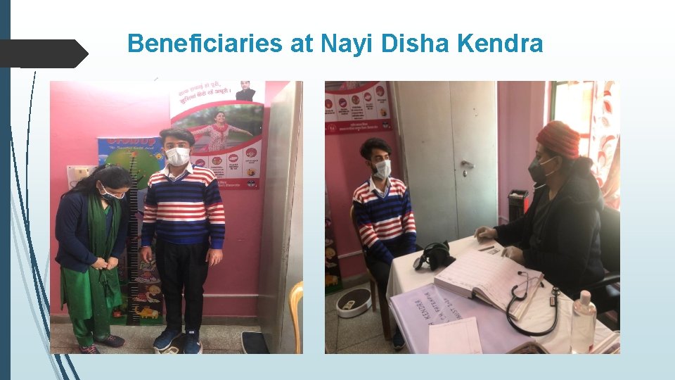 Beneficiaries at Nayi Disha Kendra 