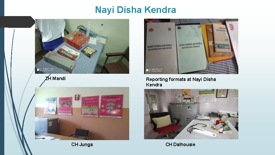 Nayi Disha Kendra ZH Mandi Reporting formats at Nayi Disha Kendra CH Junga CH