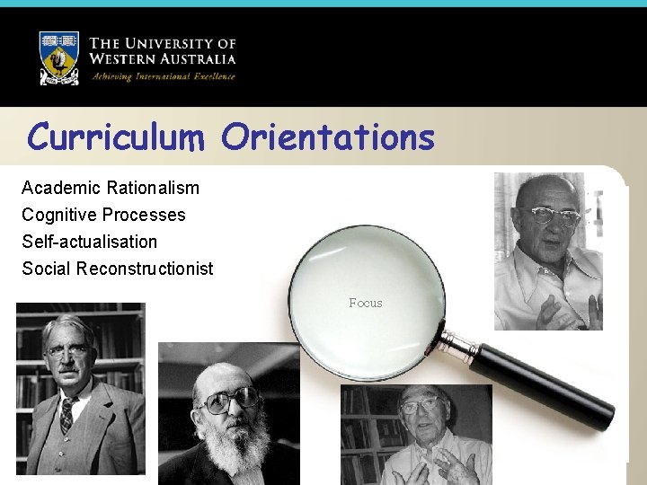 Curriculum Orientations Academic Rationalism Cognitive Processes ...