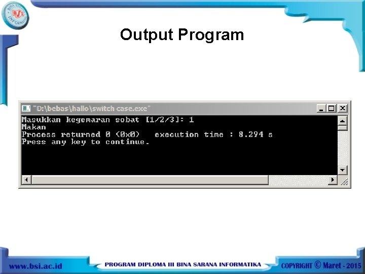 Output Program 