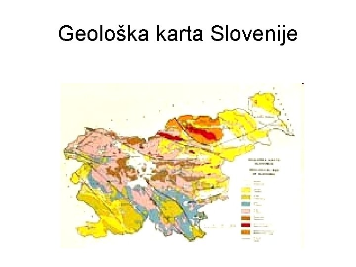 Geološka karta Slovenije 