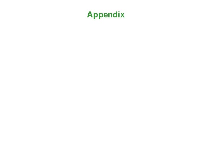 Appendix 