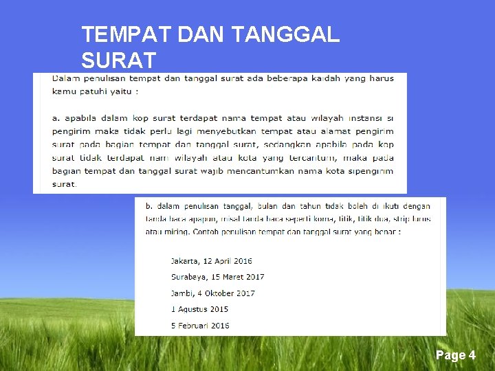 TEMPAT DAN TANGGAL SURAT Page 4 