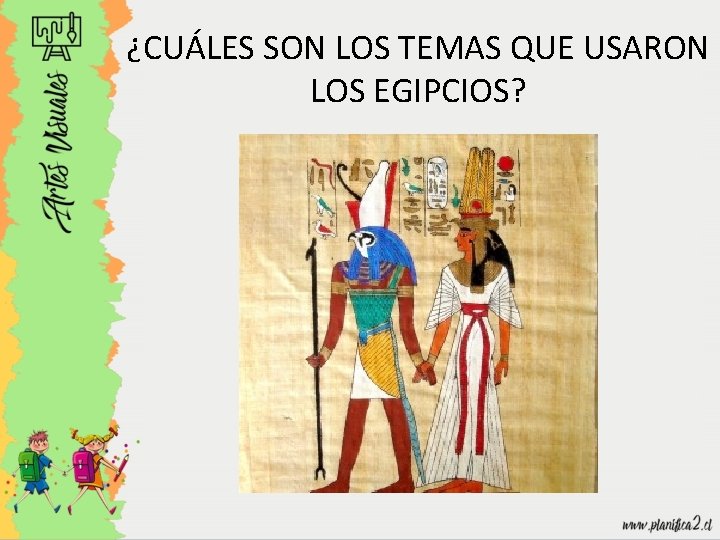 ¿CUÁLES SON LOS TEMAS QUE USARON LOS EGIPCIOS? 