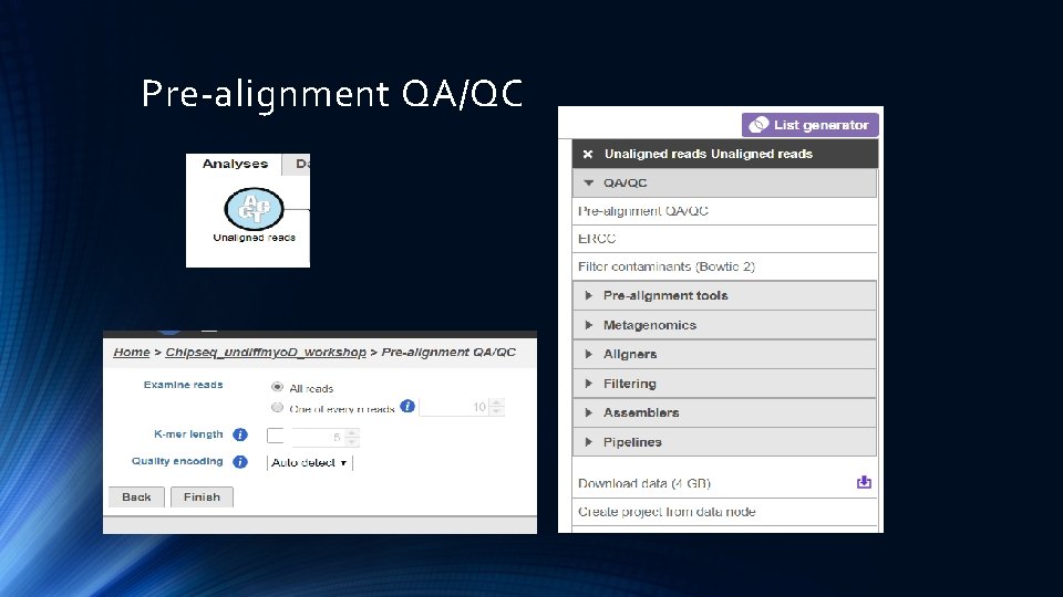 Pre-alignment QA/QC 