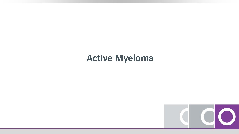 Active Myeloma 