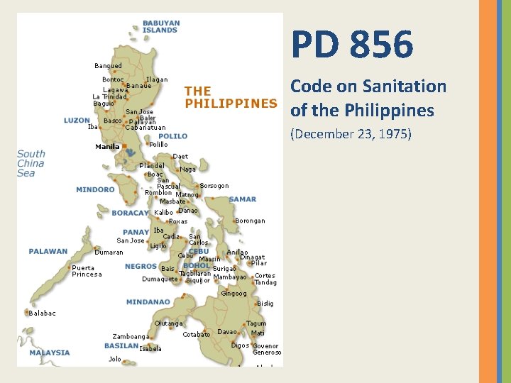 PD 856 Code on Sanitation of the Philippines (December 23, 1975) 