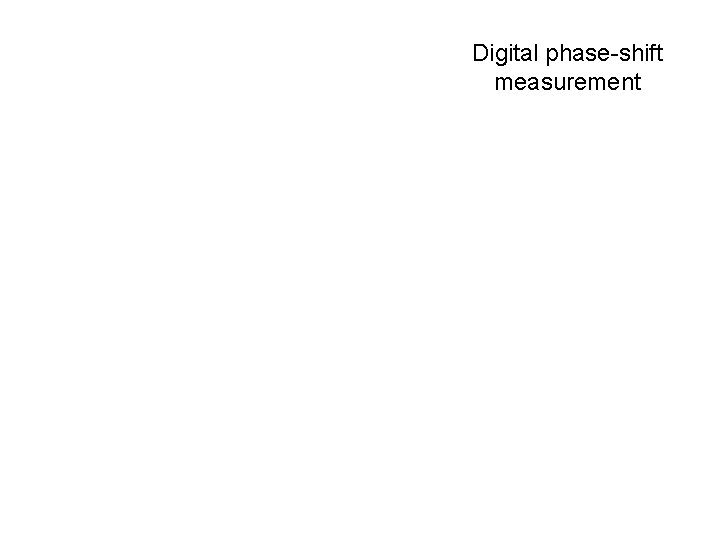 Digital phase-shift measurement 