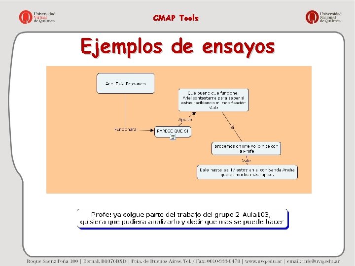 CMAP Tools Ejemplos de ensayos 