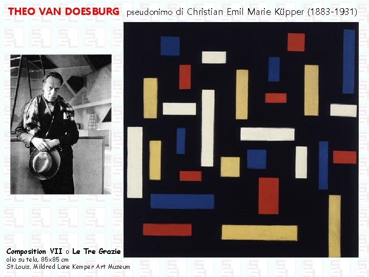 THEO VAN DOESBURG Composition VII o Le Tre Grazie pseudonimo di Christian Emil Marie