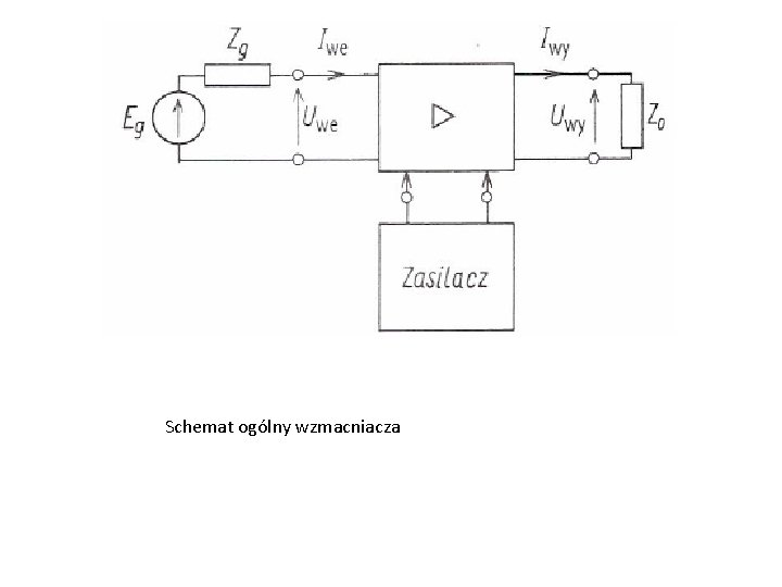 Schemat ogólny wzmacniacza 