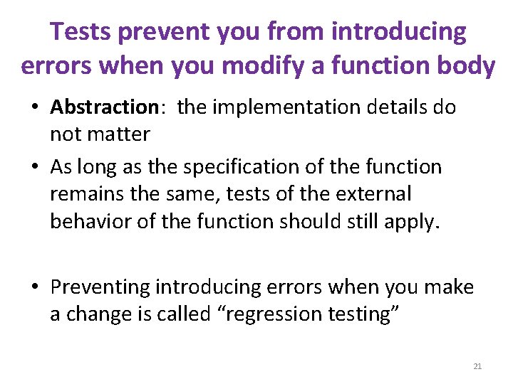 Testing UW CSE 160 1 Testing Programming to