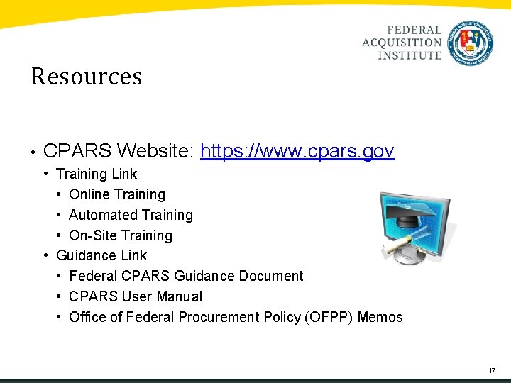 Contractor Performance Assessment Reporting System CPARS Past Performance