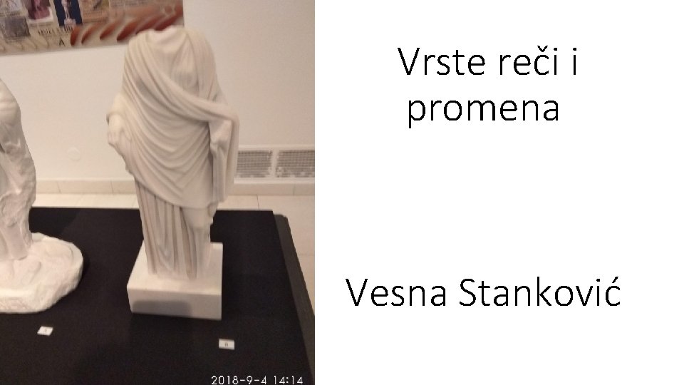 Vrste reči i promena Vesna Stanković 