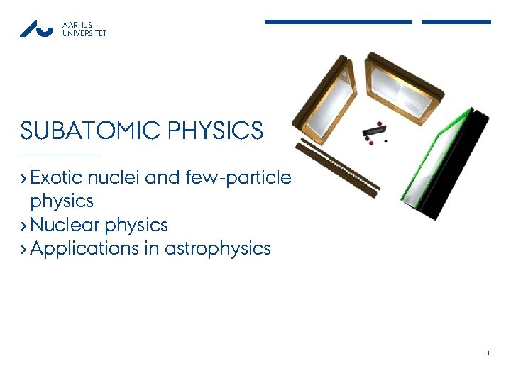 AARHUS UNIVERSITET SUBATOMIC PHYSICS › Exotic nuclei and few-particle physics › Nuclear physics ›