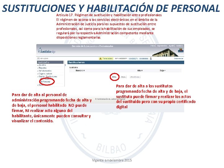 SUSTITUCIONES Y HABILITACIÓN DE PERSONAL Artículo 17. Régimen de sustitución y habilitación entre profesionales.