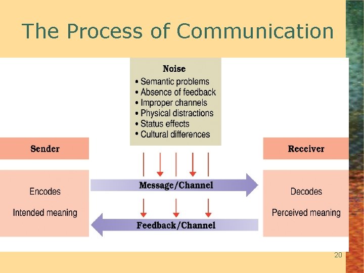 The Process of Communication 20 