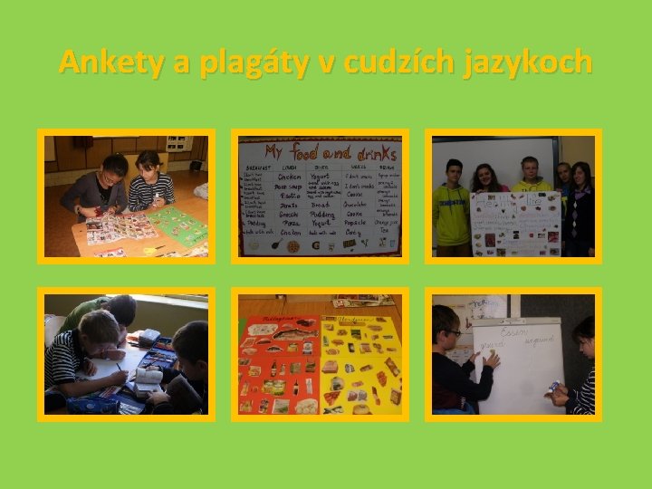 Ankety a plagáty v cudzích jazykoch 