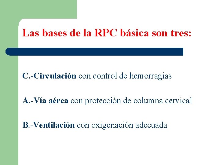 SOPORTE VITAL BSICO Capacitacin protocolo de activacin alarma