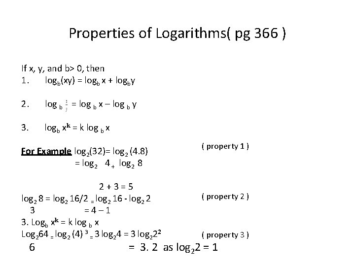 4 3 Logarithms 4 4 Properties Of Logarithms