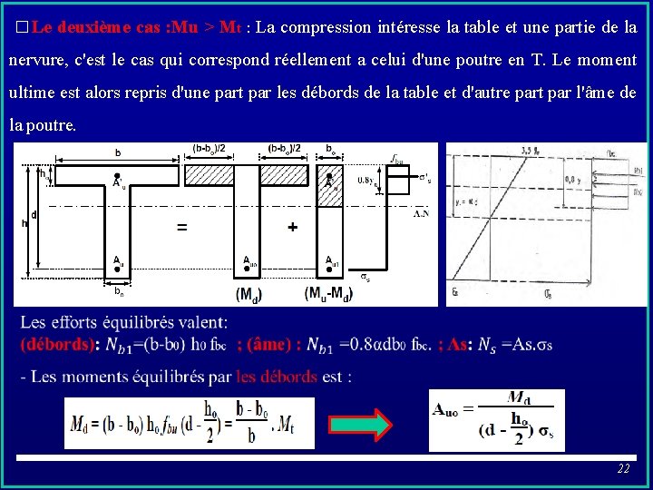 � Le deuxième cas : Mu > Mt : La compression intéresse la table