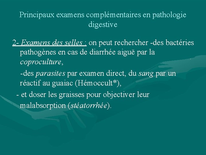 SEMIOLOGIE DE LAPPAREIL DIGESTIF Lappareil digestif comprend le