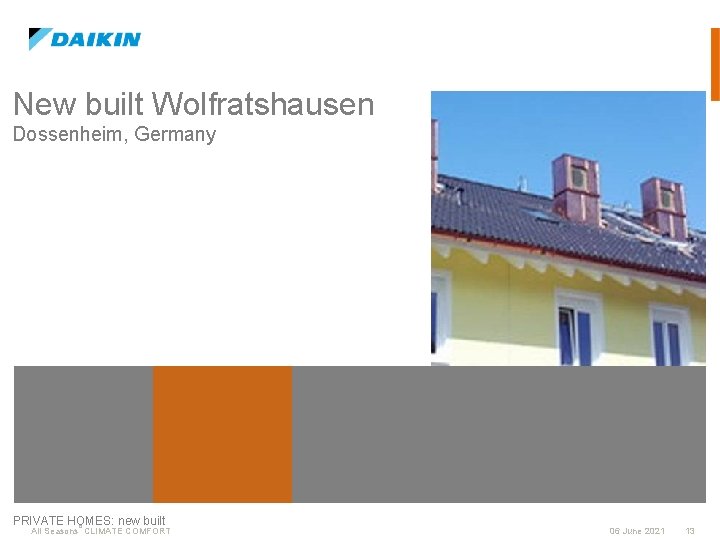 New built Wolfratshausen Dossenheim, Germany PRIVATE HOMES: new built All Seasons ° CLIMATE COMFORT