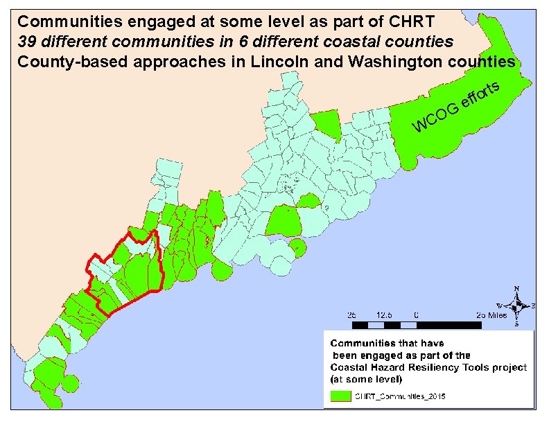 Communities engaged at some level as part of CHRT 39 different communities in 6