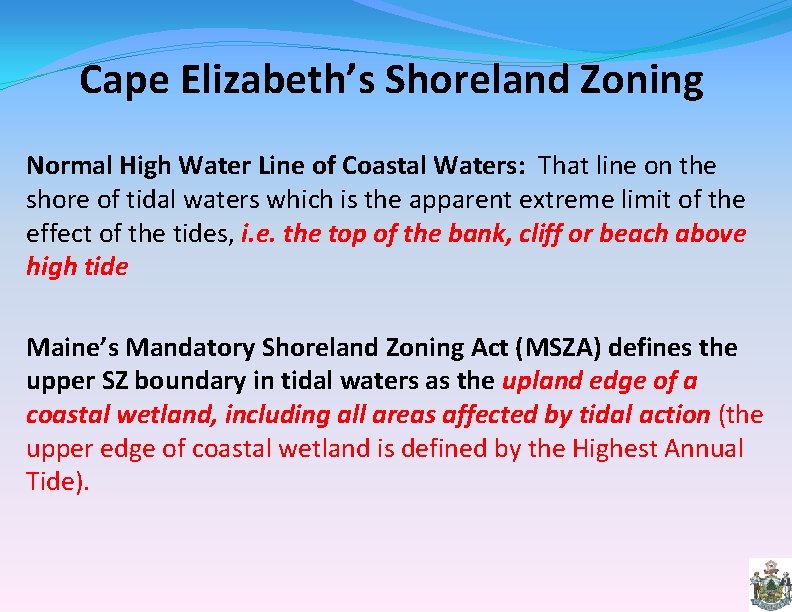 Adapting Maines coastal communities to sea level rise
