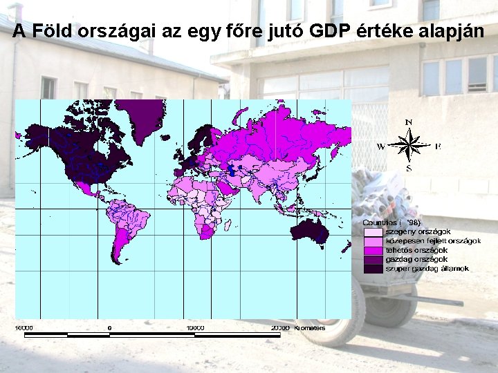 A Föld országai az egy főre jutó GDP értéke alapján A Föld országai az egy főre jutó GDP értéke alapján