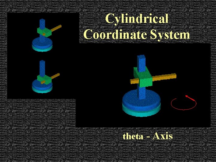 Cylindrical Coordinate System theta - Axis 