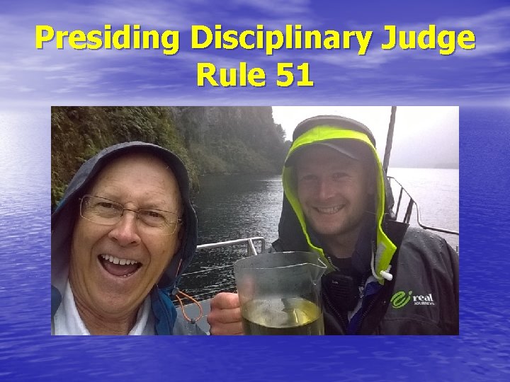 Presiding Disciplinary Judge Rule 51 