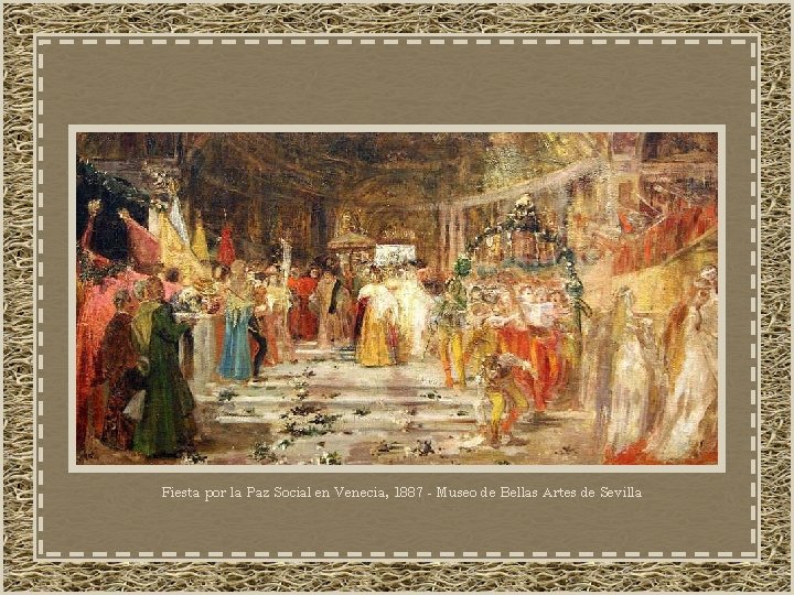 Fiesta por la Paz Social en Venecia, 1887 - Museo de Bellas Artes de