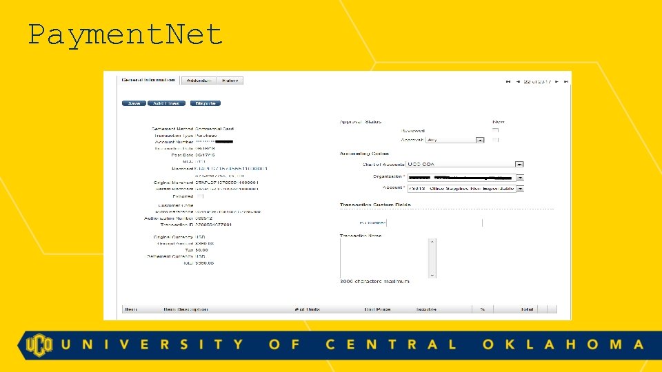 Payment. Net 