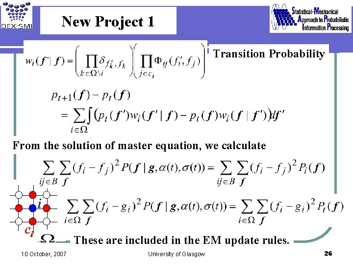 New Project 1 Transition Probability From the solution of master equation, we calculate i