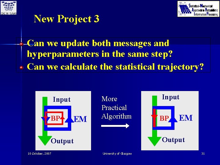 New Project 3 Can we update both messages and hyperparameters in the same step?