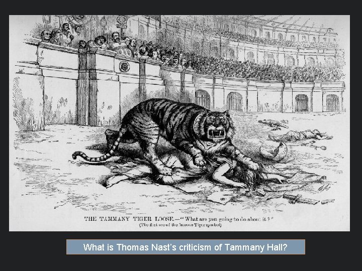 What is Thomas Nast’s criticism of Tammany Hall? What is Thomas Nast’s criticism of Tammany Hall?