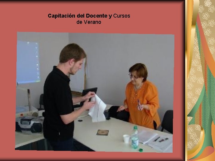 Capitación del Docente y Cursos de Verano 