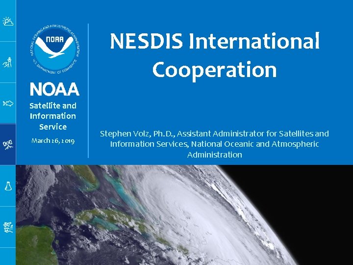 NESDIS International Cooperation Satellite and Information Service March