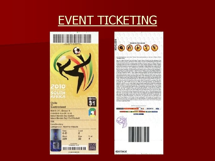 EVENT TICKETING 